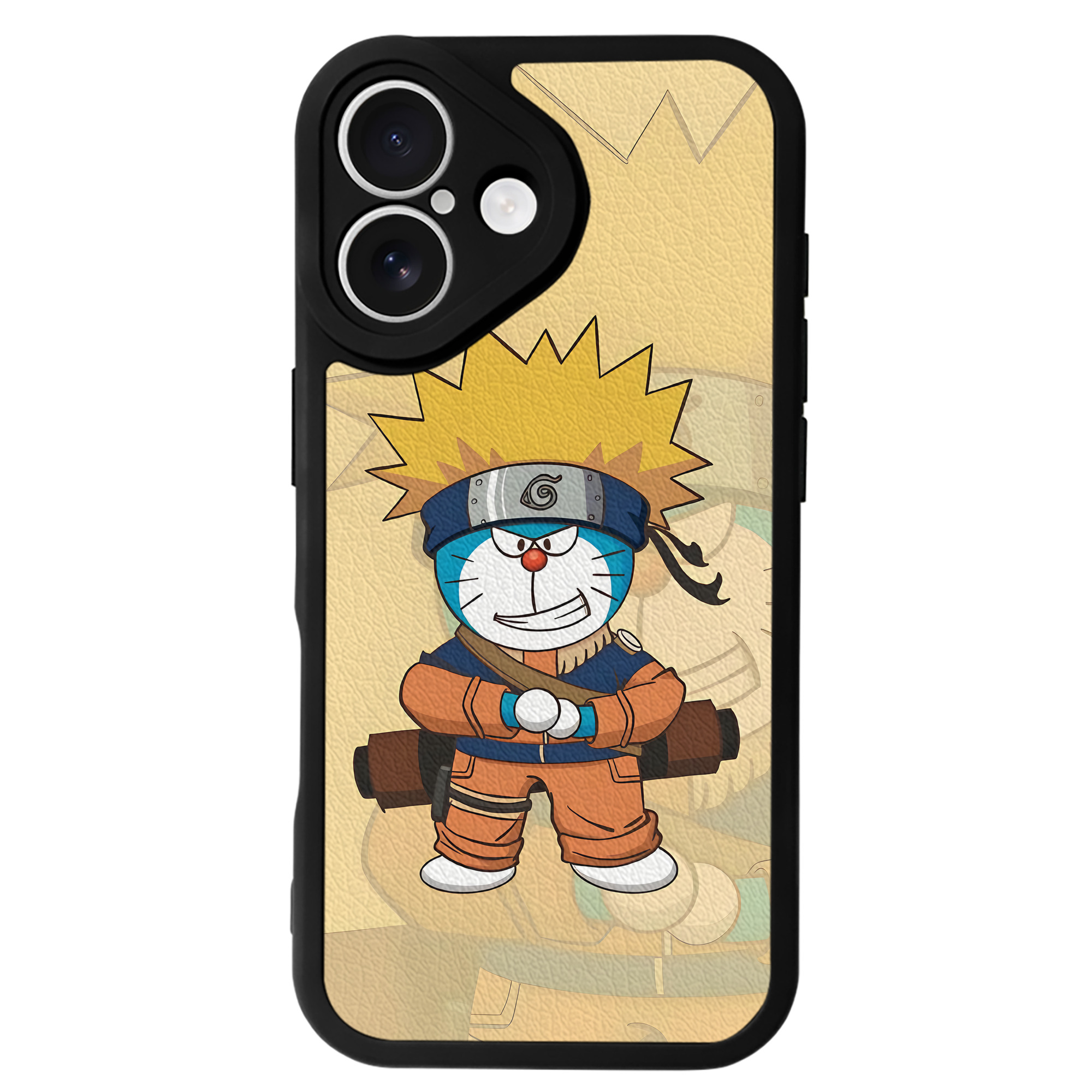 （画像用） ドラえもん Doraemon 【iPhone 16シリーズ対応】シリコンスマホケース（レザー調） 材質：シリコン